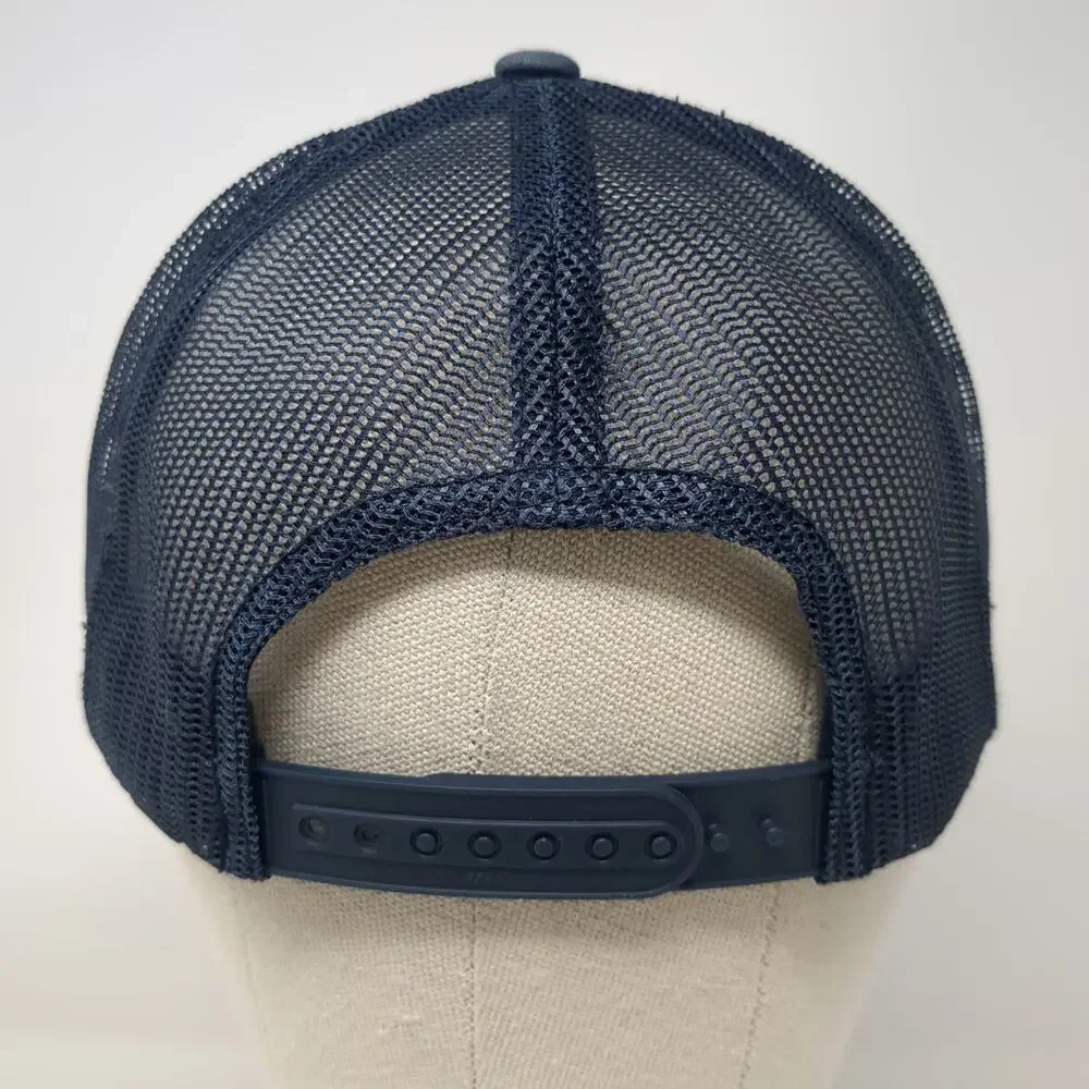 Yupoong Trucker Hat Blue One Size Flathead Lake Montana Sunset Mesh Snapback